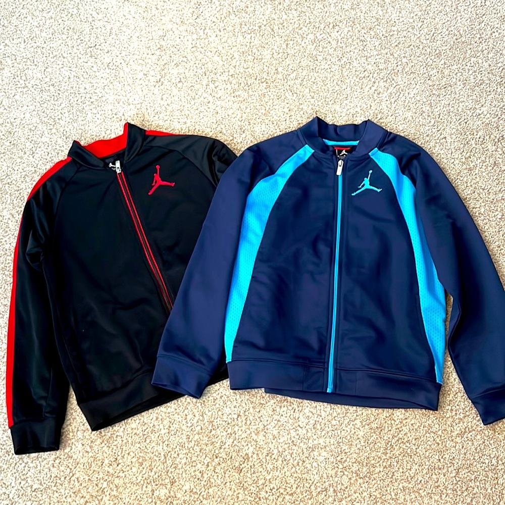 Make an OFFER 🤑Lot of 2 NIKE Air Jordan/Jumpman Track Jacket Youth Boys M 10/12